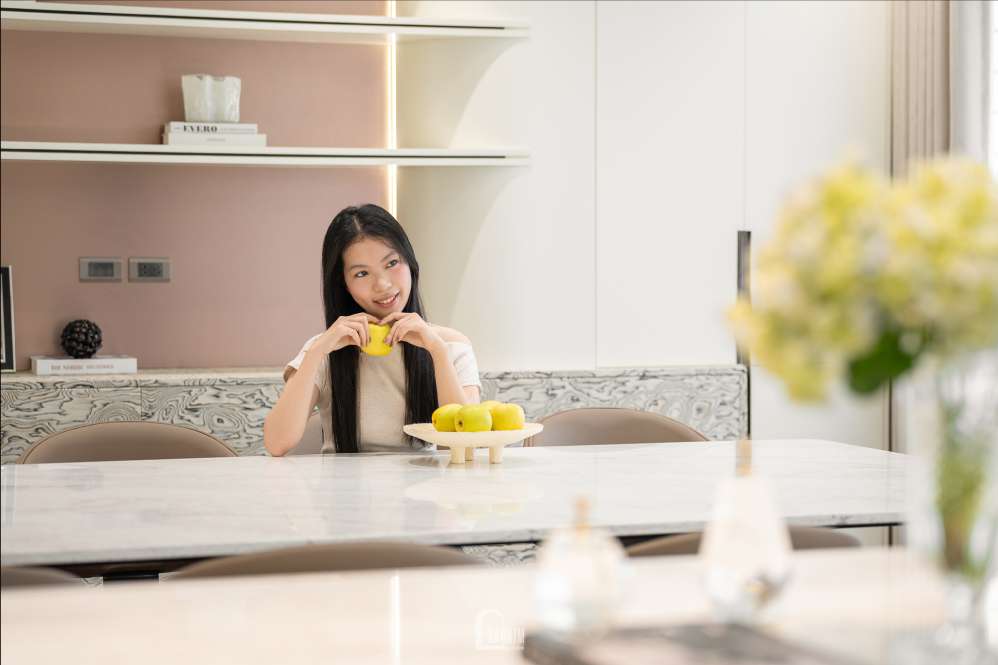 Thiết kế nội thất phòng bếp hiện đại, sang trọng